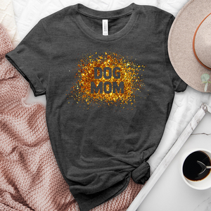 Gold Dog Mom Heathered Tee