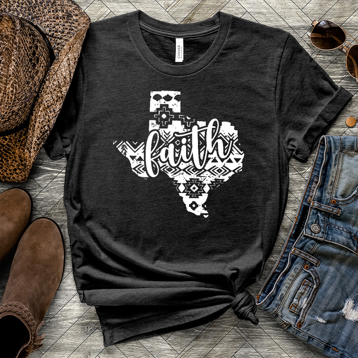 Texas Faith Mosaic Heathered Tee