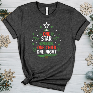 One star one child one night Heathered Tee