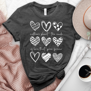 Mothers Plant Hearts Heathered Tee