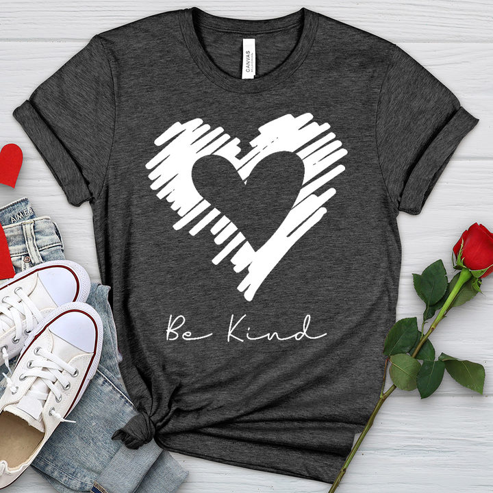 Be Kind Silhouette Heathered Tee