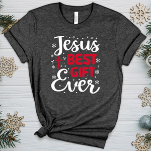 Jesus Best Gift Ever Heathered Tee