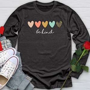 Be Kind Hearts Long Sleeve Tee