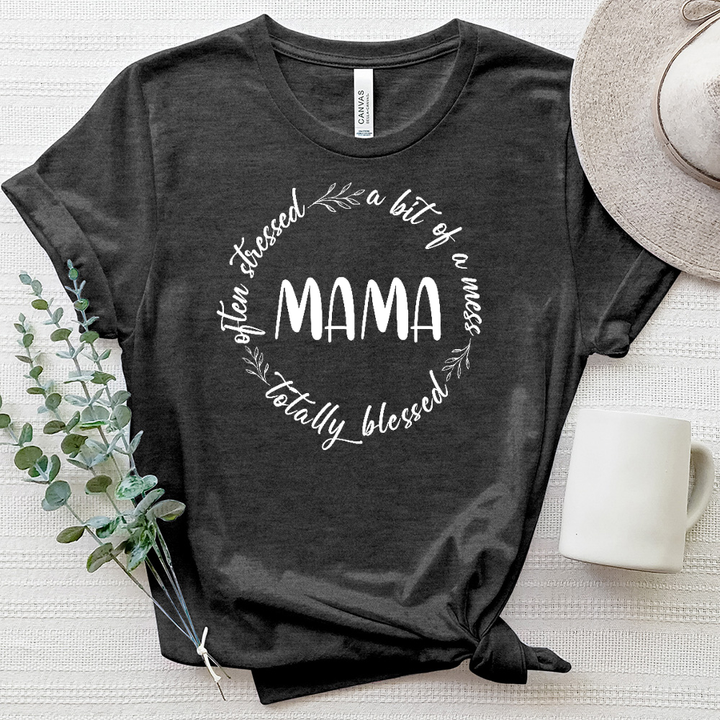 Mama's Circle Of Life Heathered Tee