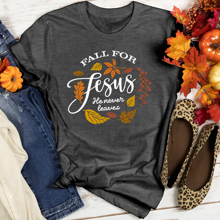 Fall For Jesus Heathered Tee