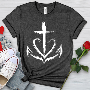 Faith Is The Anchor Heathered Tee