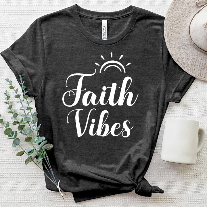 Faith Vibes Heathered Tee