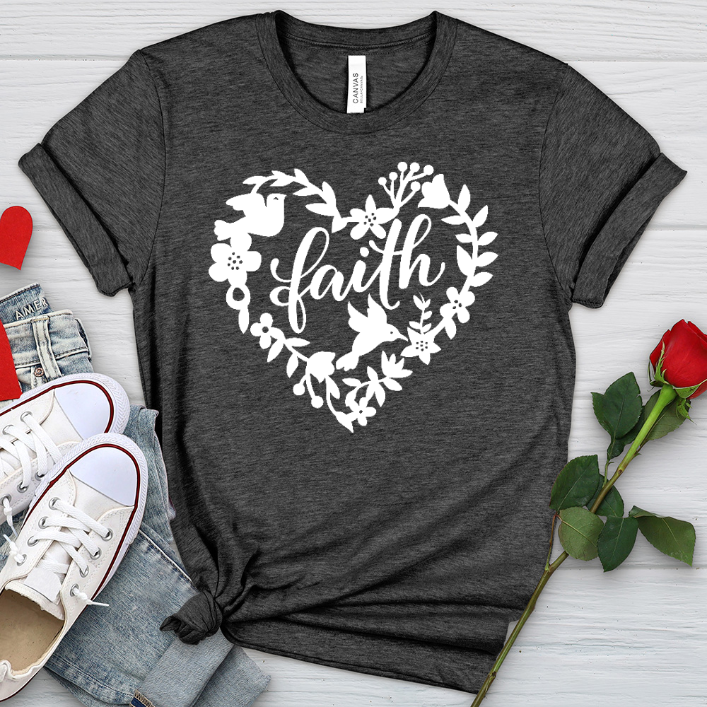 Faith Dove Heathered Tee