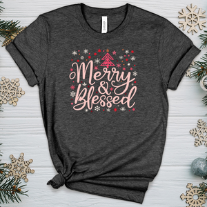 Merry & Blessed Pink Fairyland Heathered Tee