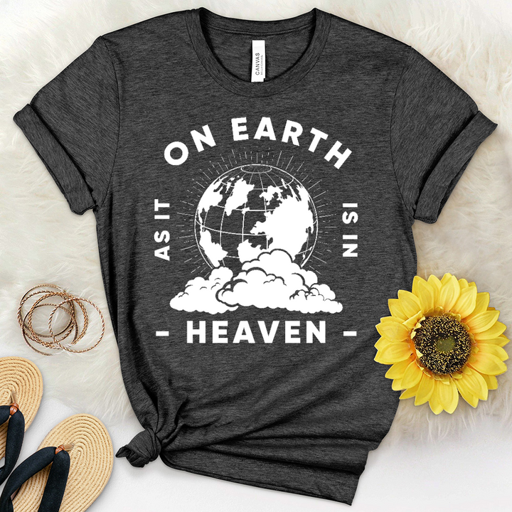On Earth As In Heaven Heathered Tee