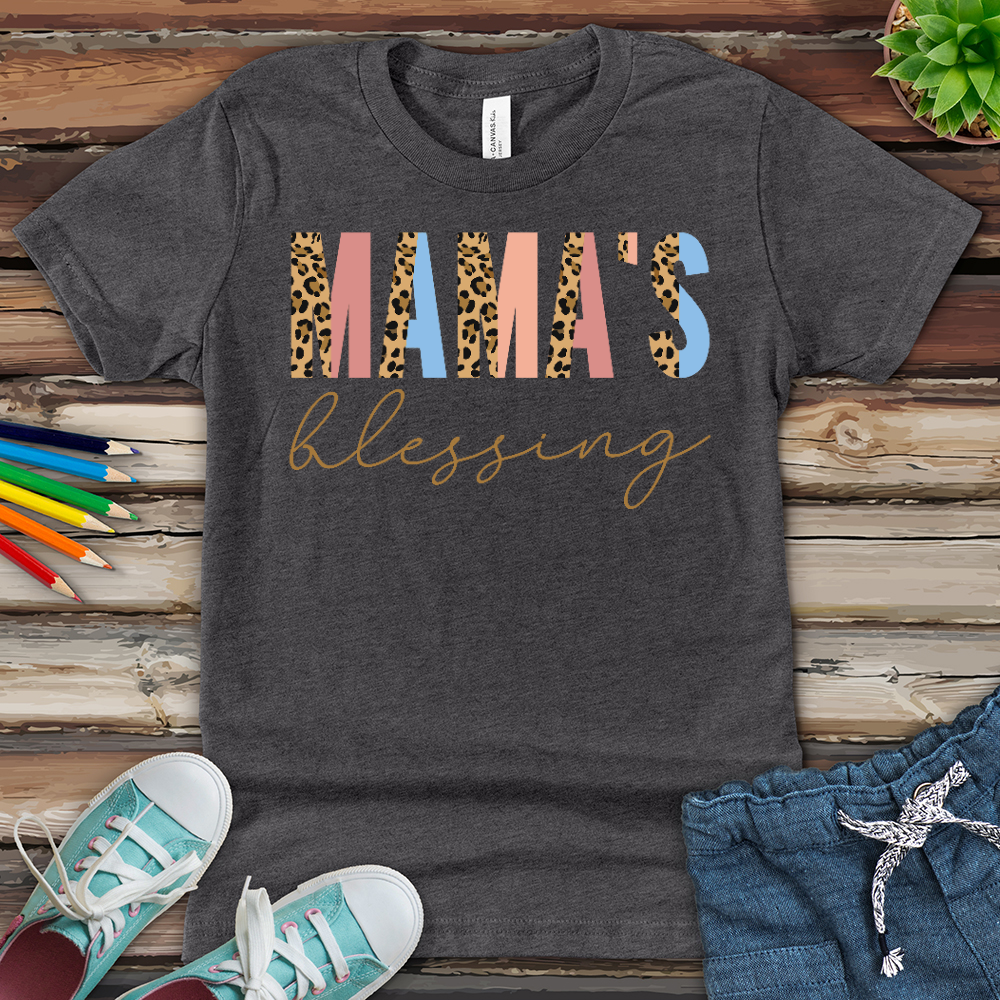 Mama's Blessing Youth Heathered Tee