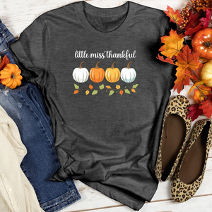 Etsy Style Orange Pastel Pumpkin Trio Heathered Tee