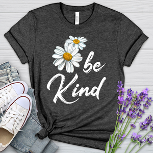 Be Kind Daisy Heathered Tee