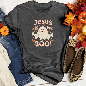 Jesus is boo Heathered Tee