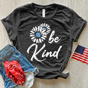 Be Kind Patriotic Heathered Tee