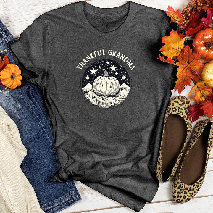 Cosmic Winter Pumpkin Heathered Tee