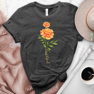 Faithful Flower Heathered Tee