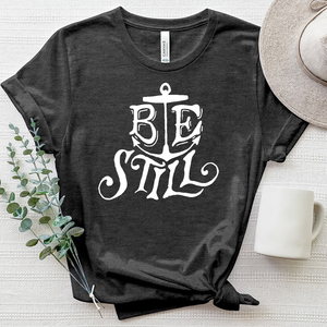 Be Still Anchor Heathered Tee