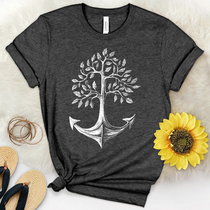 Blooming Anchor Heathered Tee