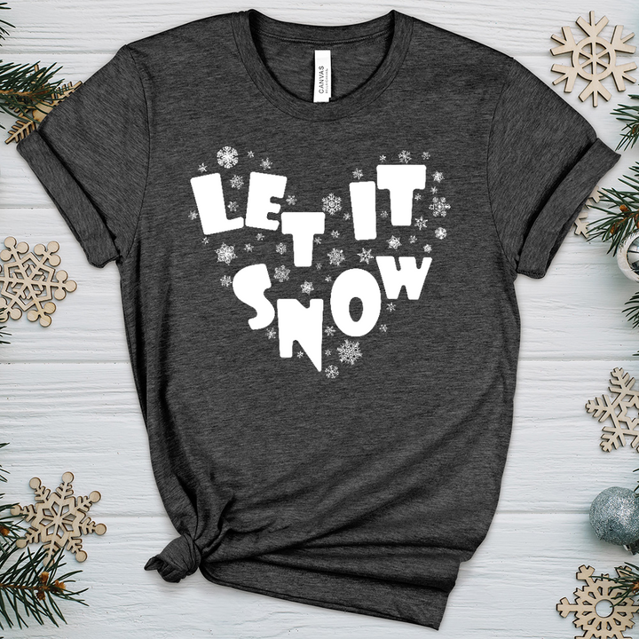 Let It Snow Heathered Tee
