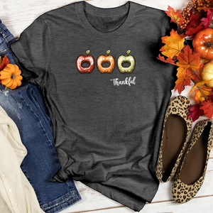 Thankful Apple Cider Trio Apples Heathered Tee