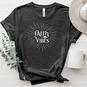 Faith Vibes Sparkle Heathered Tee