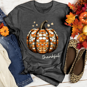 Thankful Glass Pumpkin Heathered Tee