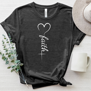 Faith Heart Heathered Tee