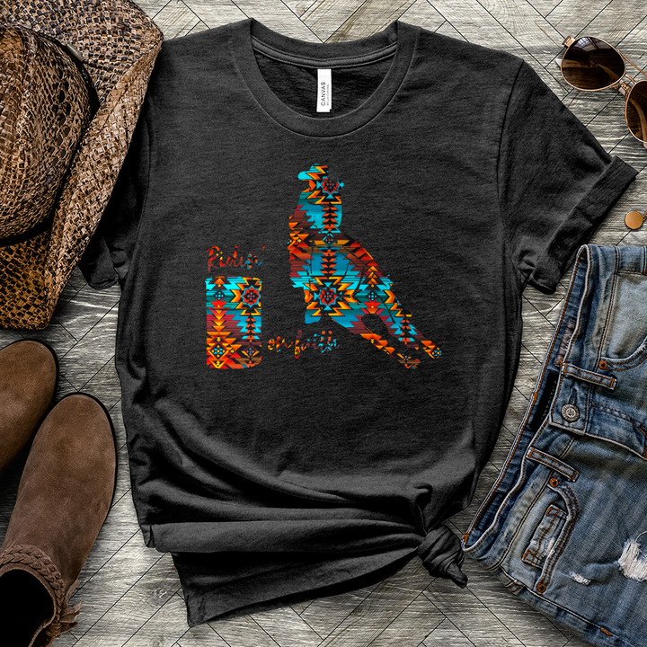 Ridin' On Faith Heathered Tee