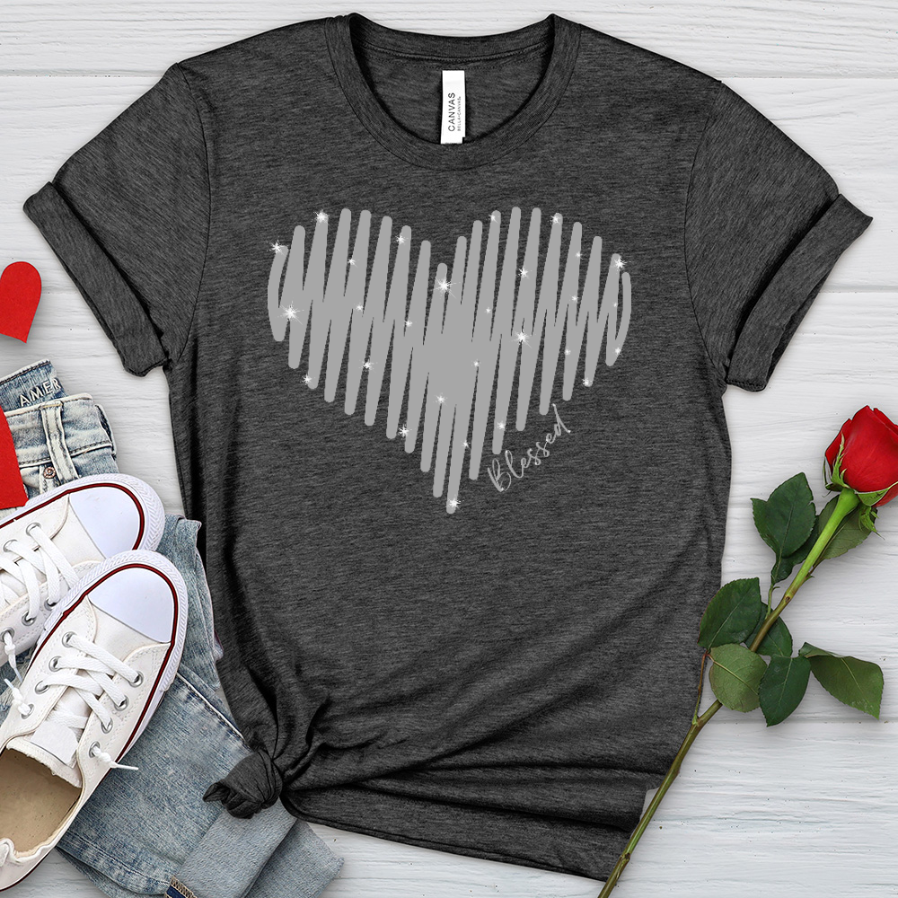 Sparkling Heart Heathered Tee