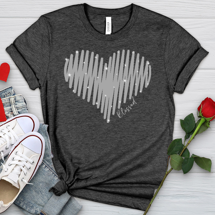 Sparkling Heart Heathered Tee