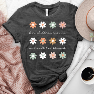 Her Children Boho Flowers Heathered Tee