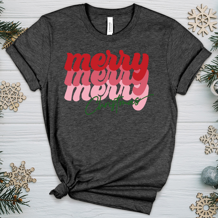Merry Merry Merry Heathered Tee