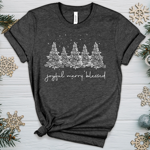 Winter Forest Snow Heathered Tee