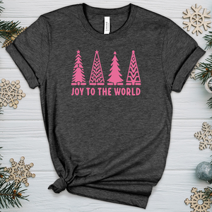 Joy Pink Trees Heathered Tee