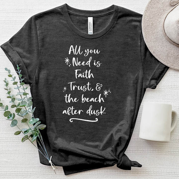 All You Need Heathered Tee