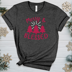 Merry & Blessed 02 Heathered Tee