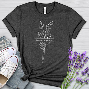 Born Again Flower Heathered Tee