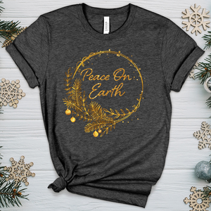 Peace On Earth Heathered Tee