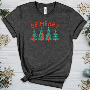 Be Merry Retro Heathered Tee