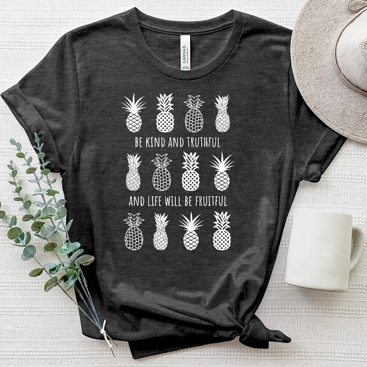 Be Kind and Truthful Heathered Tee