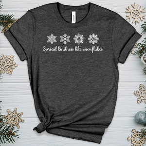 Spread Kindness Like Snowflakes Heathered Tee