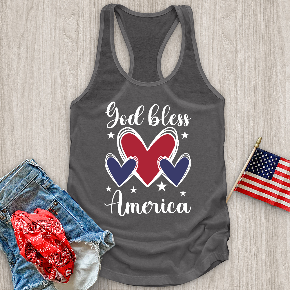 God Bless Hearts Tank Top