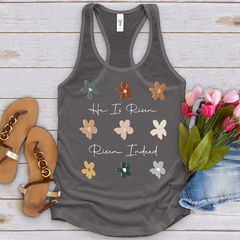 Risen Indeed Flower Pattern Tank Top