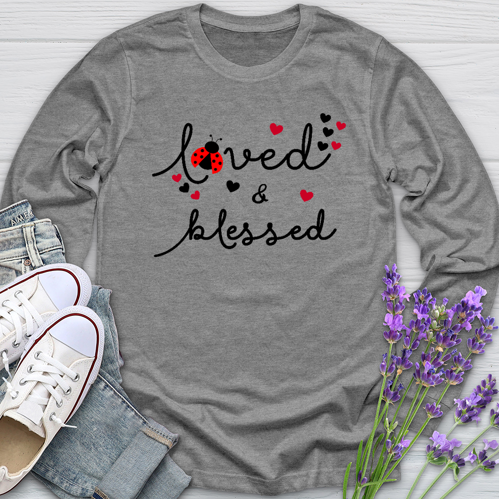 Loved & Blessed Ladybug Long Sleeve Tee