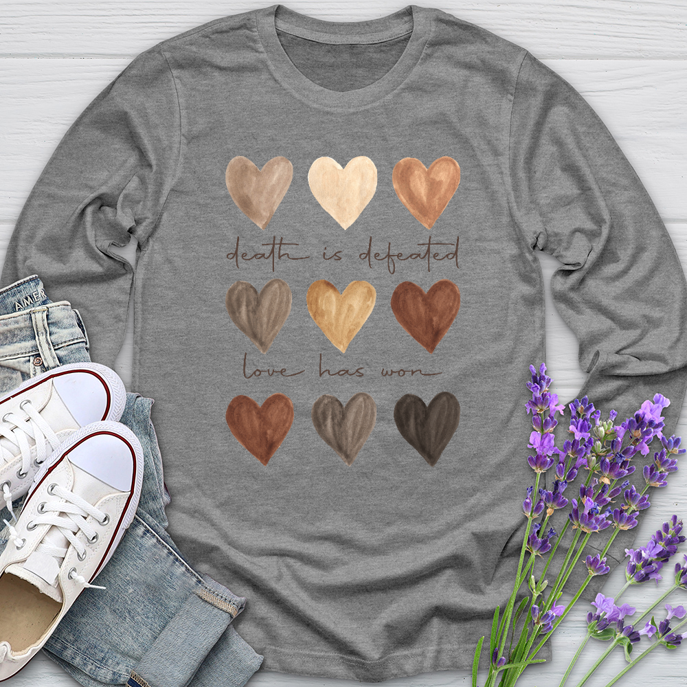 Love Has Won Watercolor Long Sleeve Tee