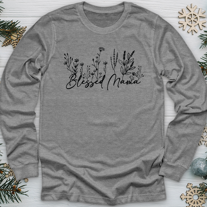 Blessed Mama Long Sleeve Tee