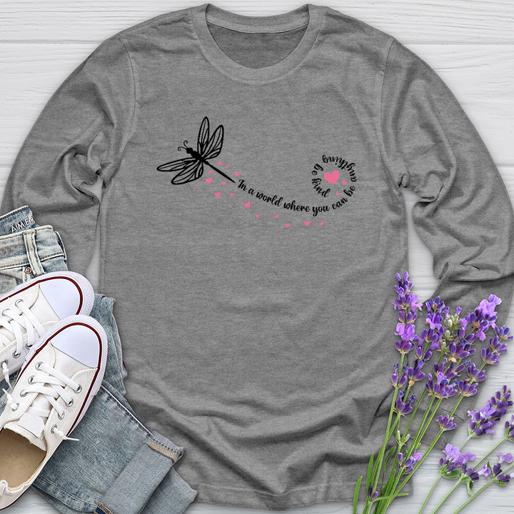 Be Kind Dragonfly Long Sleeve Tee