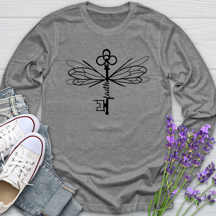 Winged Faith Fighter Long Sleeve Tee