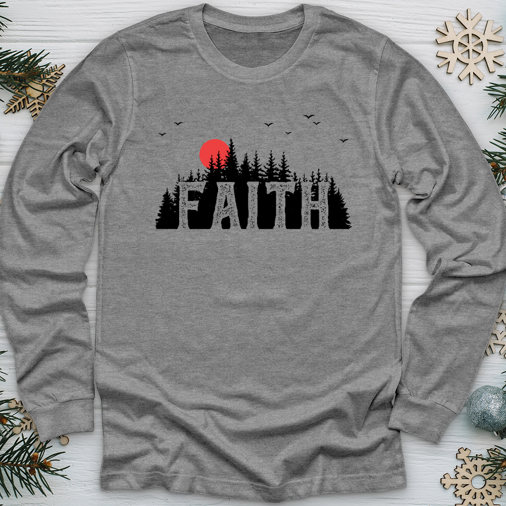 Faith Evergreens Long Sleeve Tee